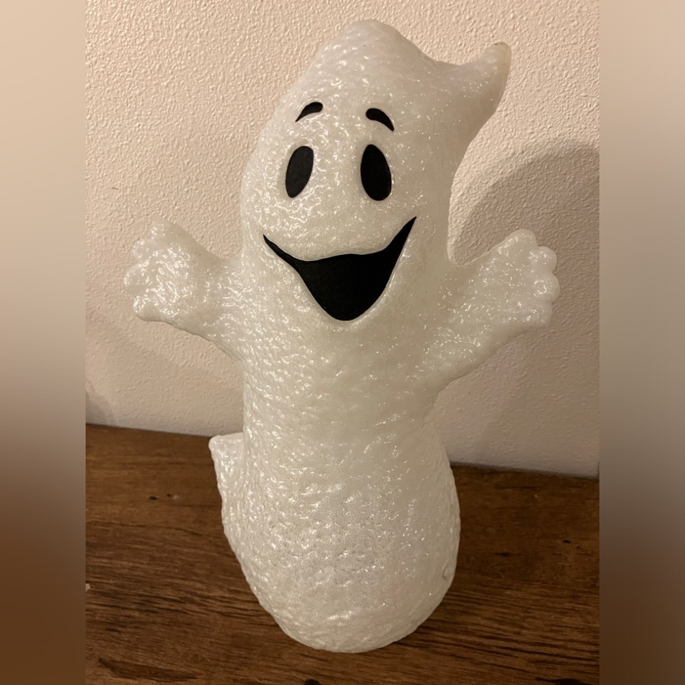 LED fiber optic type melted plastic popcorn changing color ghost lamp battery - Picture 5 of 10